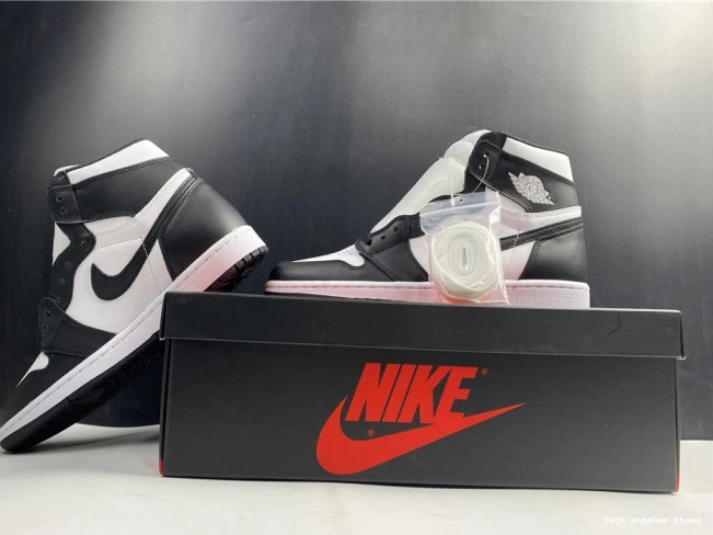 Rep LUCY White Jordan Retro Black (2014) Air 1 555088-010 0719